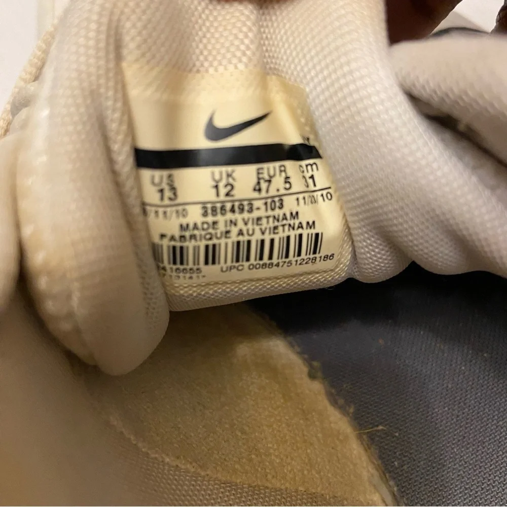 Nike Air Affect III 2010 Leather 386493-103 Mens White Black Sneakers Size 13. - Picture 8 of 10